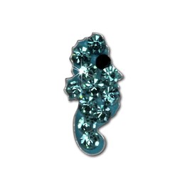 Earring Zirconia 925 Sterling Turquoise Tee-Wee Kids Children Kids Glitter Silver Seahorse Stud Earring Jewellery SDO8019T