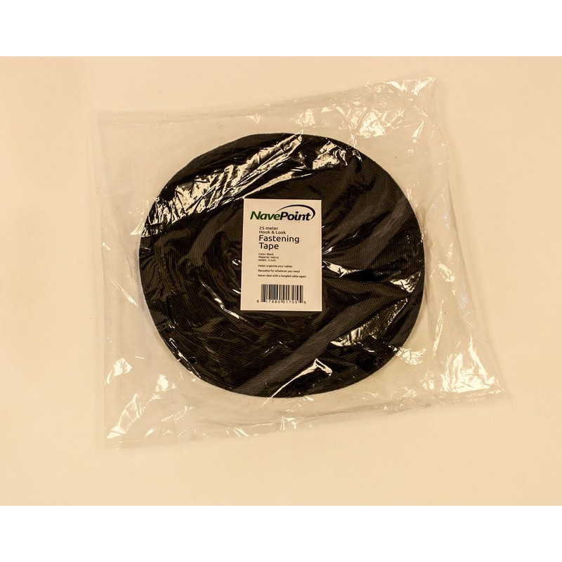 NavePoint 1/2 Inch Roll Hook and Loop Reusable Cable Ties