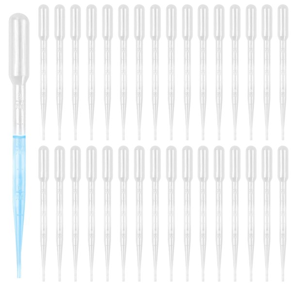 Pipette, 3ML 100 PCS Disposable Pipettes Plastic Droppers, Plastic Eye