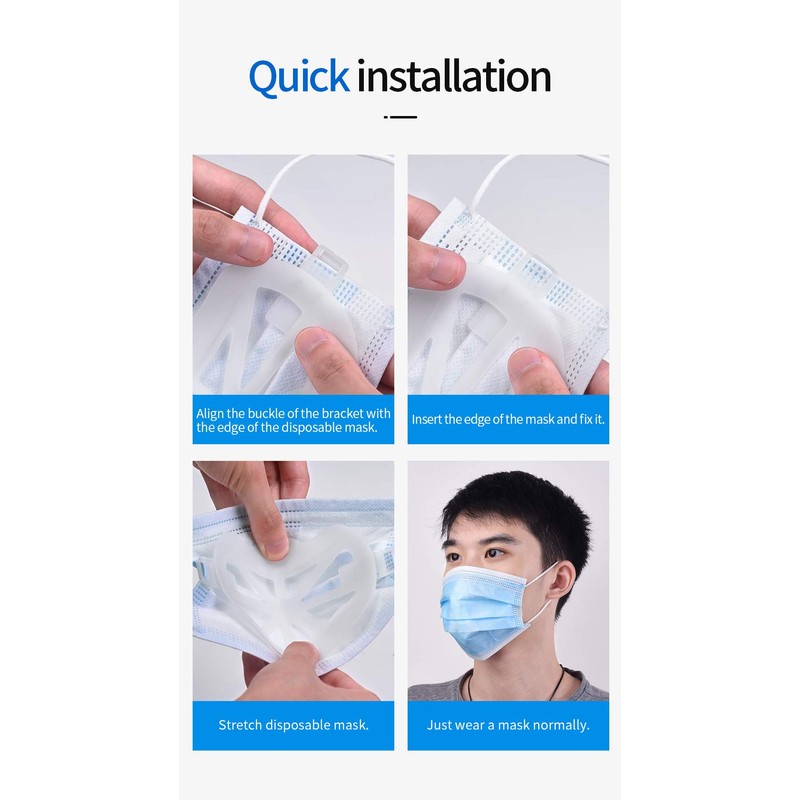 Expand Cup for Mask, 5 Pieces DMaos Mask Bracket, Lipstick