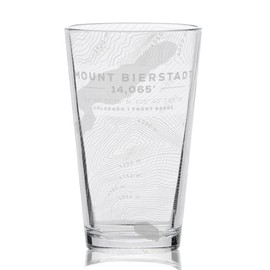 BIERSTADT | COLORADO 14er COLLECTION | 16oz Engraved Beer Pint Glass | Created For Outdoor Adventurers and Nature Enthusiasts | Great Collectible Gift Idea & Unique Decor!