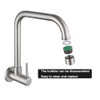 Tondiy Kitchen Tap Wall Mounted for Cold Water, Wall Tap