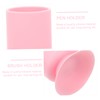 Mikinona 2pcs Ergonomic Makeup Brush Pen Holder Suction Cup Desk