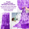 Fachoige 3pack 3.2ft x 6.6ft Metallic Tinsel Foil Fringe Curtains