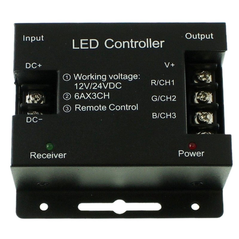 RGB RF Touch Controller Remote Black + 6Key Remote Control