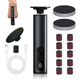 Electric Callus Remover, Rechargeable 9 Adjustable Speed Callus Remover with 30 Replacement Pads, Foot Care Device Pedicure for Dead/Hard/Cracked Skin, 2 in 1 for Foot and Hand Care