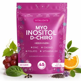 Myo Inositol Chiro Platinum 4000mg Fórmula Mejorada Folato Zinc Cromo Vitamina Días Suministro 225g Alta Biodisponibilidad Suplemento Alimenticio