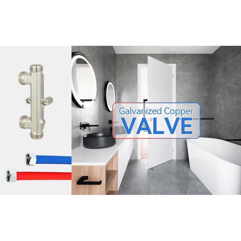 2 Pack Brass Sensor Valve for Hot Water Recirculating Pump,Replace