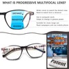 STASTEND 4 Pack Progressive Multifocus Reading Glasses Blue Light Blocking