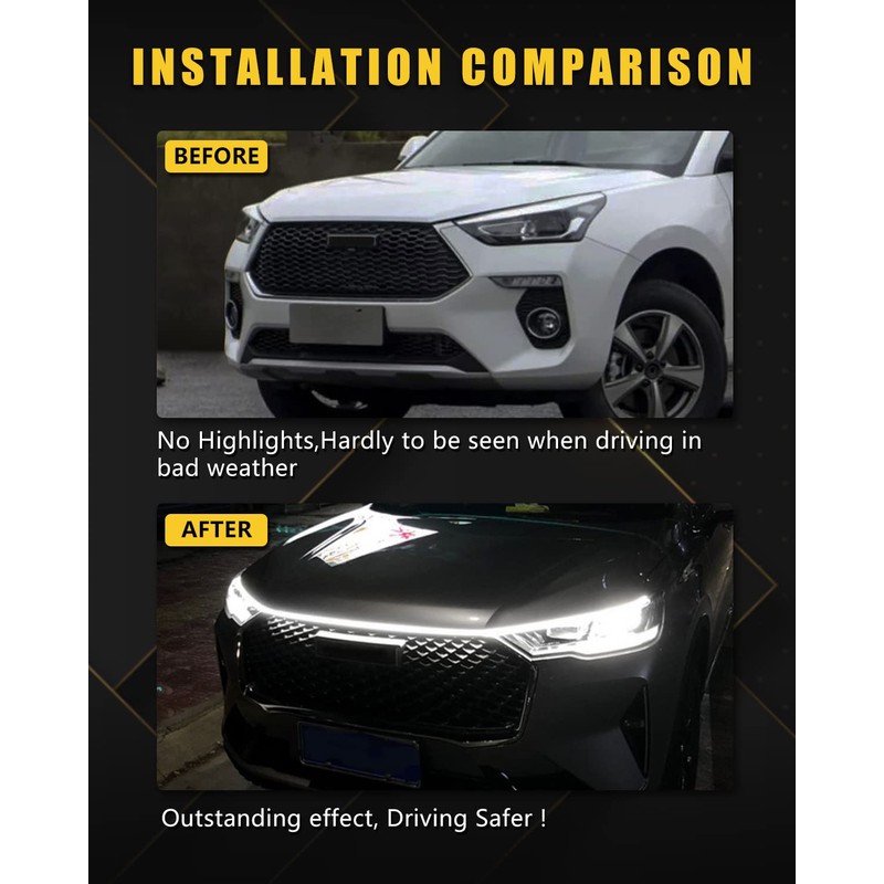 YM E-Bright Led Hood Light Strip Exterior Car Led Strip