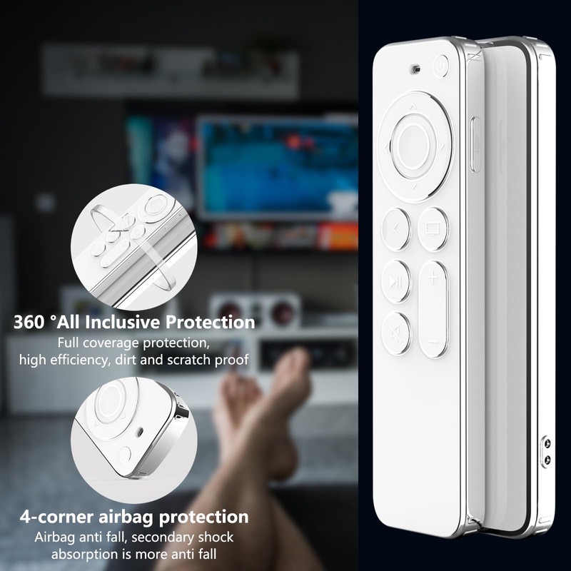 Fourmor Case for TV Remotes - Slim, Anti-Slip/Drop-Proof/Dust-Proof TPU Remote