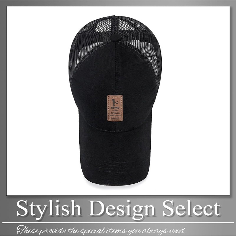 Buzz Selection CAP509 Hat, Patch, Lightweight, Mesh Cap, Brim, Retro,