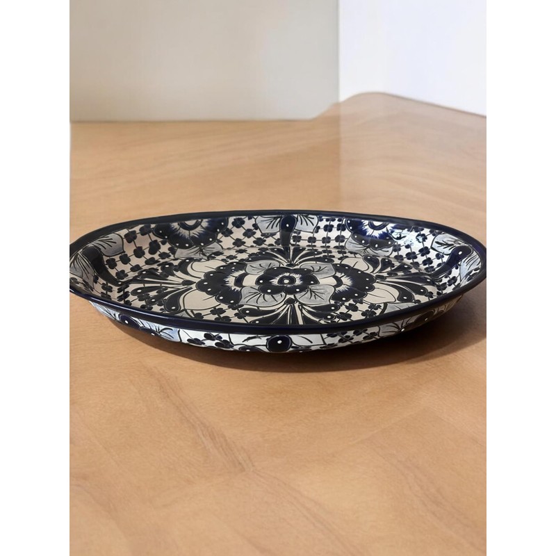 Extra Large Talavera Serving Platter - 17.5” Long, 10.5” Wide,