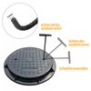 LPZMPZ Channel Cover Lifter, Gulli Lid Hook, 29 cm, Manhole