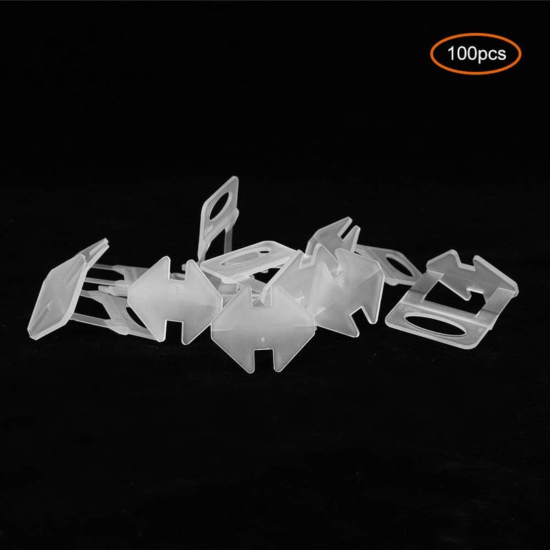 100Pcs Tile Leveling System Clips DIY Tiles Leveler Spacer Tile