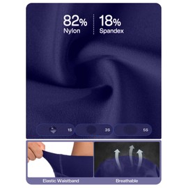 ARSUXEO Padded Bike Shorts Women Cycling Shorts with Padding Bicycle Underwear 2 Pockets Dark Blue Large