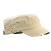 MG Distressed Washed Cotton Cadet Army Cap