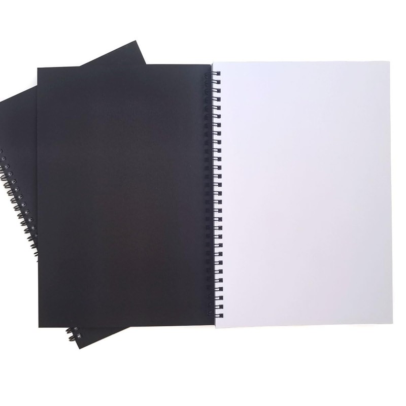 Spiral Notebook, Wirebound Notebooks, 3 Pack Sketch Pads& Planners, Unlined