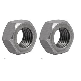 Sourcingmap 2pcs M24 Thread 3mm Pitch Metric Carbon Steel Left Hand Hex Nut
