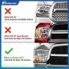 karsparehub For 2009-2012 Dodge Ram 1500 2500 3500 Chrome Headlights