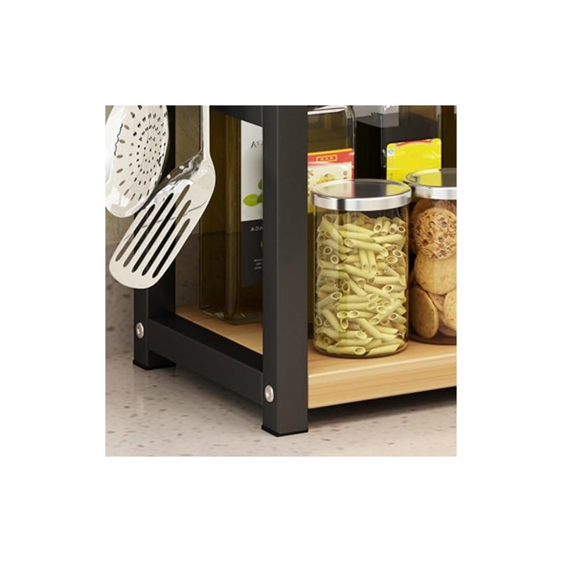 Worktop Spice Rack, 2 Tier Kitchen Spice Rack, Kitchen Countertop