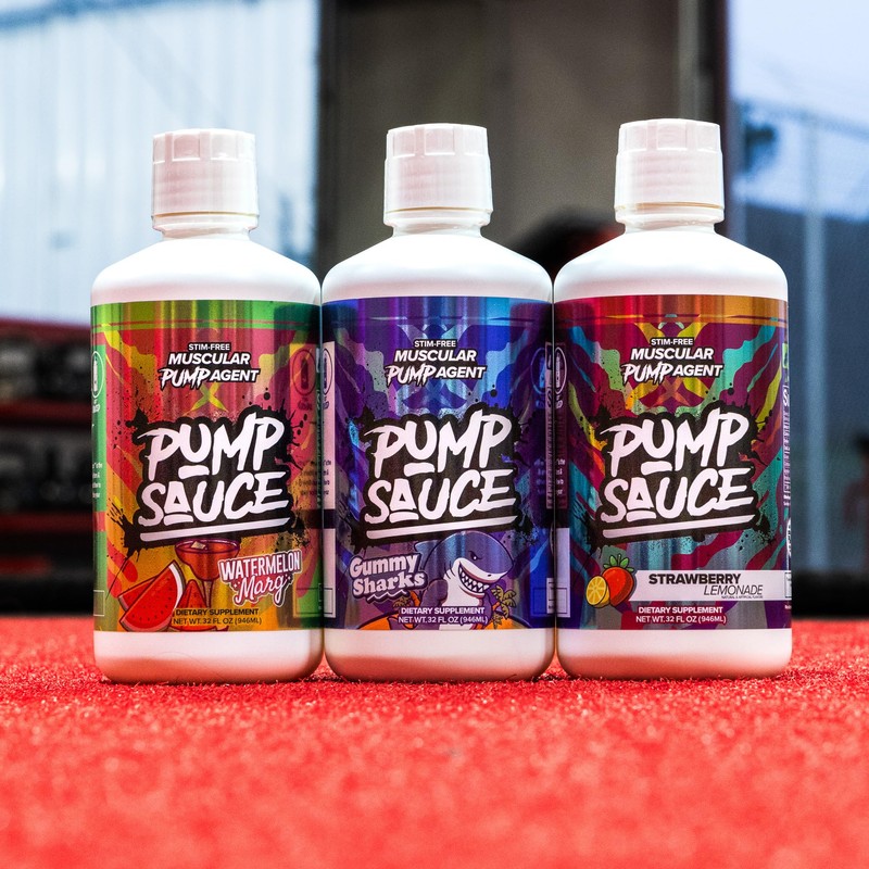 Pump Sauce Pre-Workout - 32 oz, Sour Gummy Worms, No
