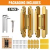 Lipshome 9.7" Hidden Door Hinge/Concealed Hinges,Invisible Hinges,Invisible Door Silent 180