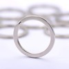 NanTun 30mm Round Flat Key Chain Rings 50 pcs Metal