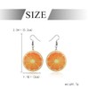 Orange Earrings, Stainless Steel