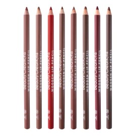 Set Gama 8 Lapiz Delineador Labios Wooden Beauty Creations®