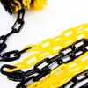 Yellow and Black Plastic Chain Barrier 3 Meter Length, 6