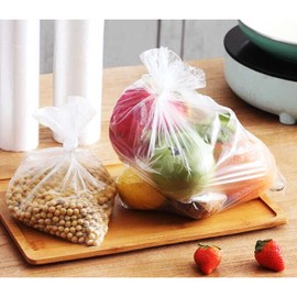 OausTect 12" X 16" Plastic Produce Bag Roll, Clear Food Storage Bags for Fruits Vegetable, 350 Bags/Roll, 2 Rolls