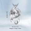 INFUSEU Dragon Necklace Clear Quartz Crystal Jewelry for Men Women