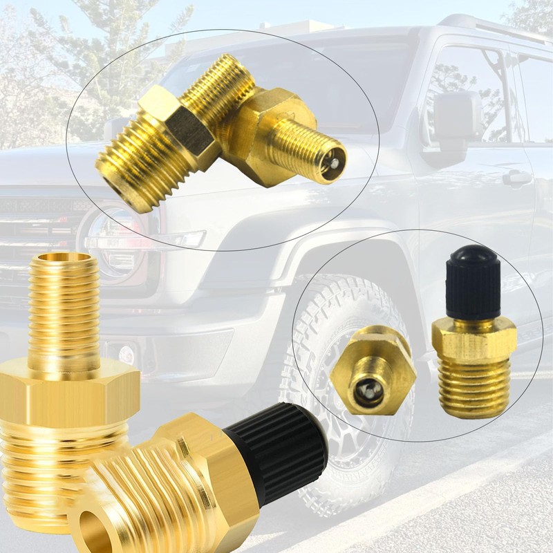 IUSOT 3 Pcs Tank Valve, Brass Tank Fill Valve, 1/4"