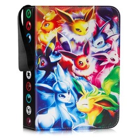 Scrapbook for Cards, 50 Pages 4 Pockets Trading Cards Album Portfolio Folder Card Holder Book Folder Book PU Portable Double-Sided Page Protection Folder Book Card Binder