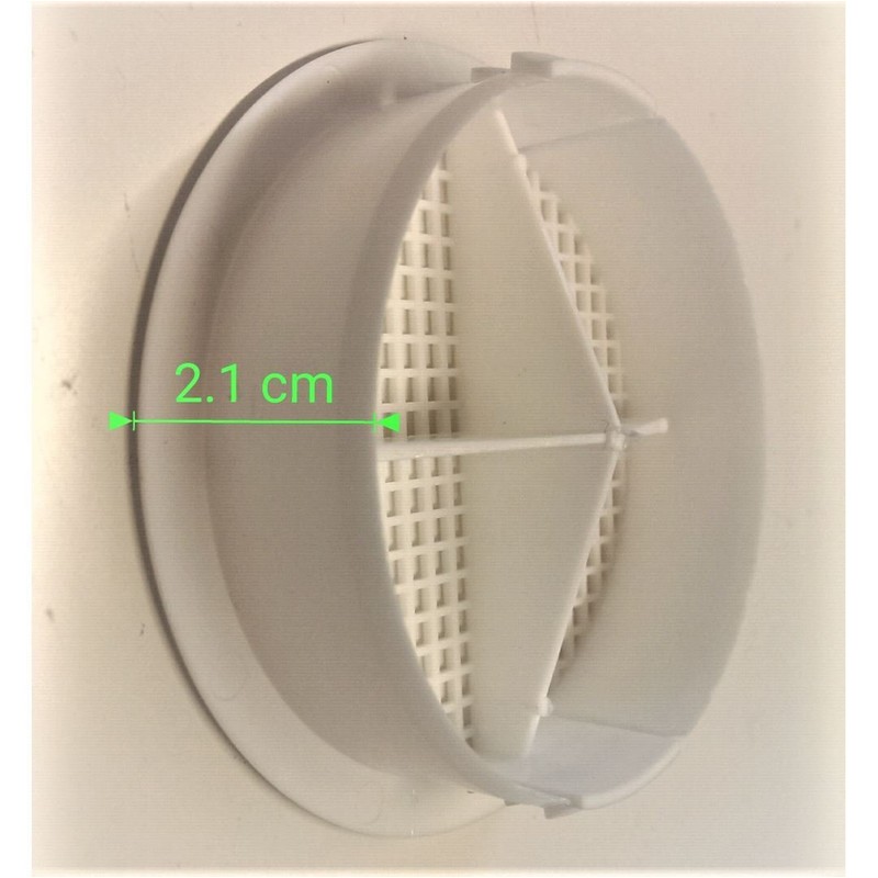 BM406W White 3" Round Soffit Vent