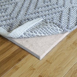 RUGPADUSA - Eco-Plush - 5'10" x 8'10" - 3/8" Thick - 100% Felt - Extra Cushioned Rug Pad - Available in 3 Thicknesses, Many Custom Sizes