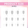 MOTIBACK Press On Nails, 24 Pcs of Stylish Fake Nails,