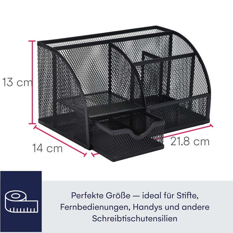 Office World Metal Desk Organiser Space Saving for Office, School