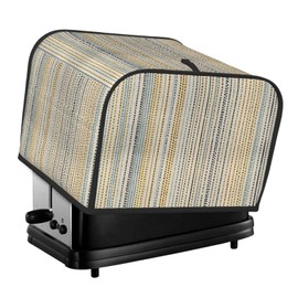 YPPAHHHH Toaster Cover 4 Slice Vintage Stripe Toaster Cover Waterproof Kitchen Small Appliance Covers Microwave Oven Dust-Proof Bread Cover, Women Gift