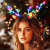 BARTOSI LED Light Christmas Hair Clips Reindeer Antlers Xmas Hairpins