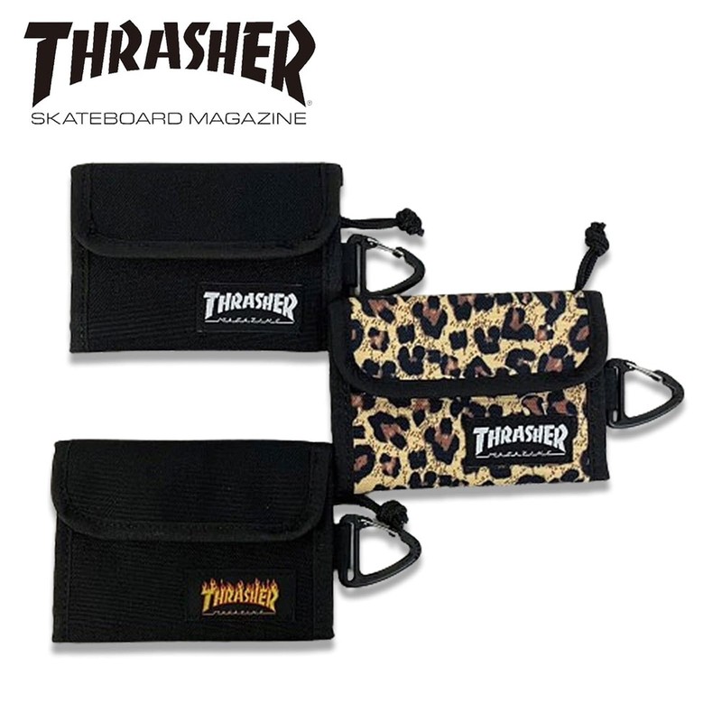 Slasher THR-010 Bifold Wallet (Trifold & Carabiner Included) Compact Velcro