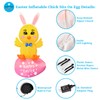FARONZE Easter Inflatable Chick on Egg Blow-up Lighted Indoor &