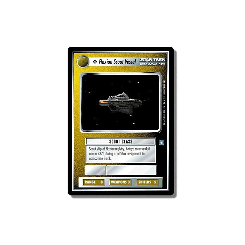 Decipher Star Trek CCG 1E DS9 DEEP Space Nine FLAXIAN