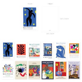 Monolike - Henri Matisse Painting Single Card Postcard Henri Matisse Painting Single Card - Set of 12 Postcards, Single Cards, Sectional Card Clauses, Sectional Cards