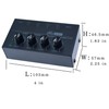Stereo Input TRS Jack 1/4" Splitter 4X Micro amp 1