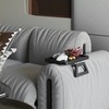 Tinamo Acacia Couch Arm Table - Wooden Sofa Armrest Tray