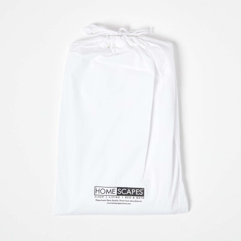 HOMESCAPES White Cot Bed Fitted Sheets 70 x 140 cm