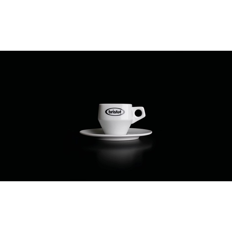 Bristot Porcelain Espresso Cups with Saucers | Dolomit Espresso Cup
