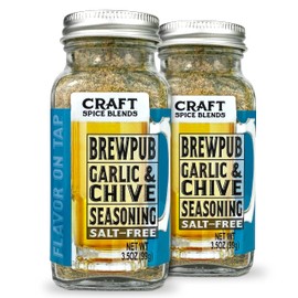 Craft Spice Blends (Brewpub Garlic & Chive Seasoning 2 Pack) | All Natural | Sugar Free | Salt Free | Keto | Zero Calories